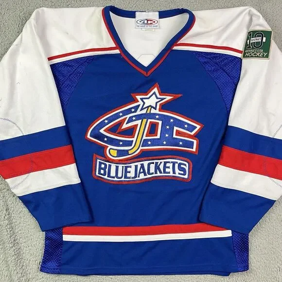 Vintage Cambridge Isanti Bluejackets Hockey Jersey High‎ School Minnesota MN
