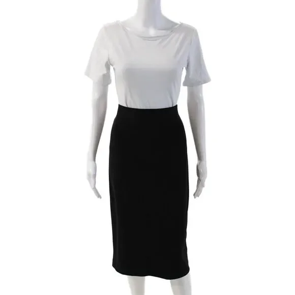Joseph Ribkoff Womens Straight Pencil Skirt Black Size 12