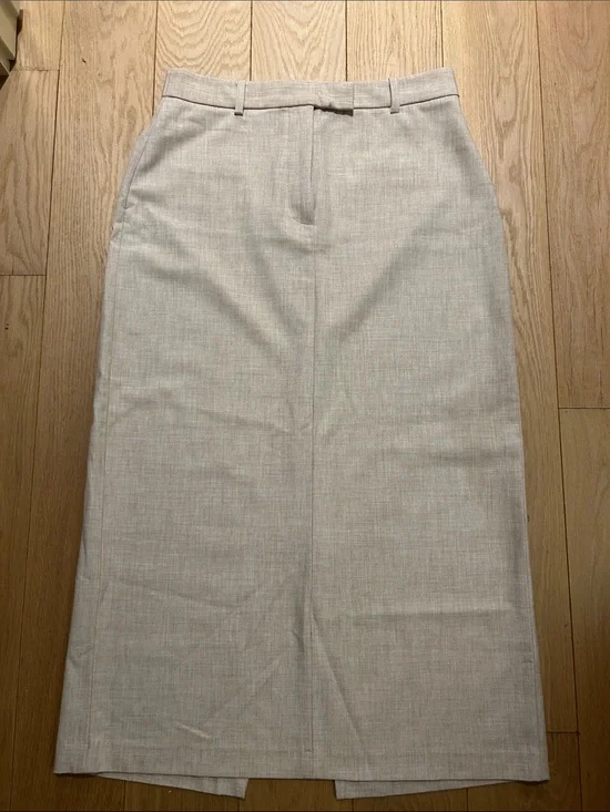Abercrombie & Fitch Beige Maxi Pencil Skirt