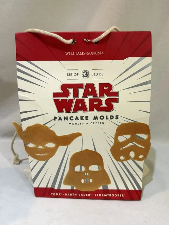 Set 3 Star Wars Pancake Molds Yuda Darth Vader Stormtrooper Williams Sonoma NIB