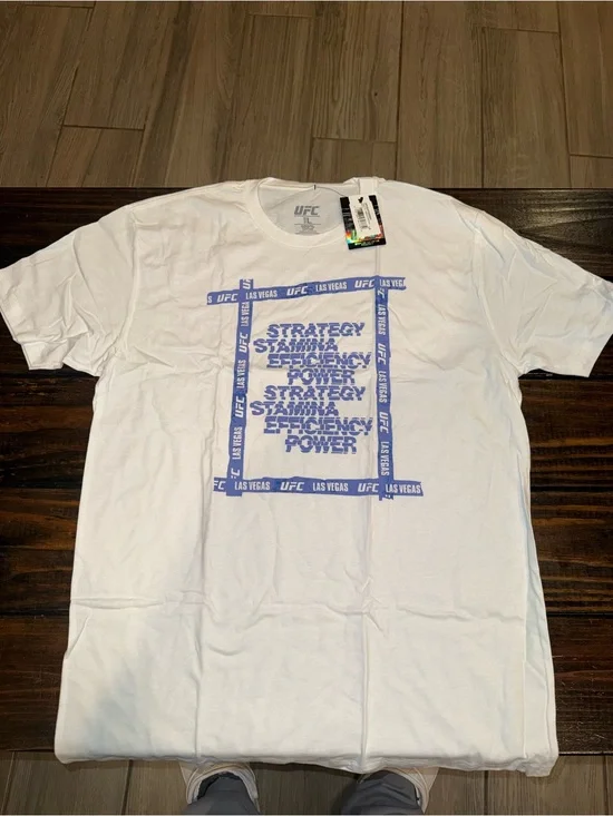 UFC Official Strategy, Stamina, Efficiency, Power graphic tee