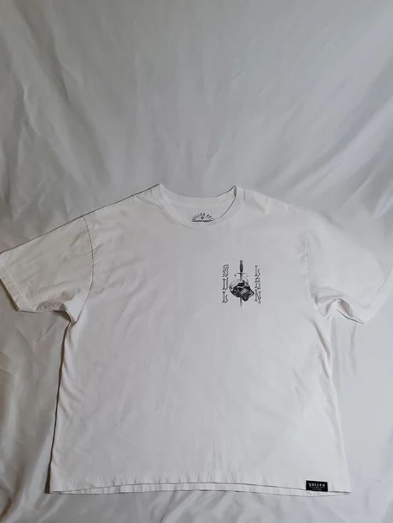 Sullen Art Mens White Short Sleeve Graphic Tee