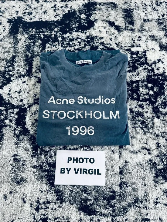 Acne Studios Stockholm 1996 Long Sleeve Print T-Shirt Size Men’s L Women’s M
