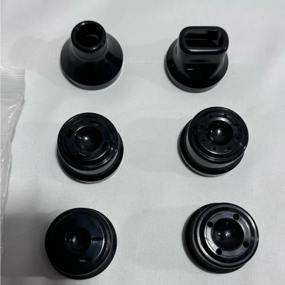 Omega Juicer 8003 8004 8005 8006 Nozzle‎ Caps Set Replacement Parts Black