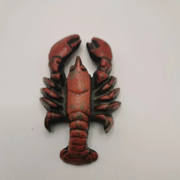 Vintage‎ Cast Iron Bottle Opener Red Lobster Breweriana Collectible