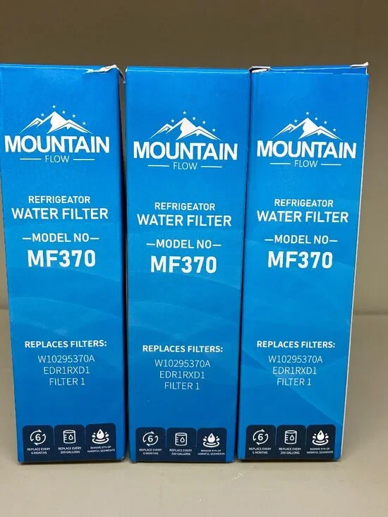 Mountain Flow Refrigerator Water Filter MF370 Replacement Bundle Of 3
