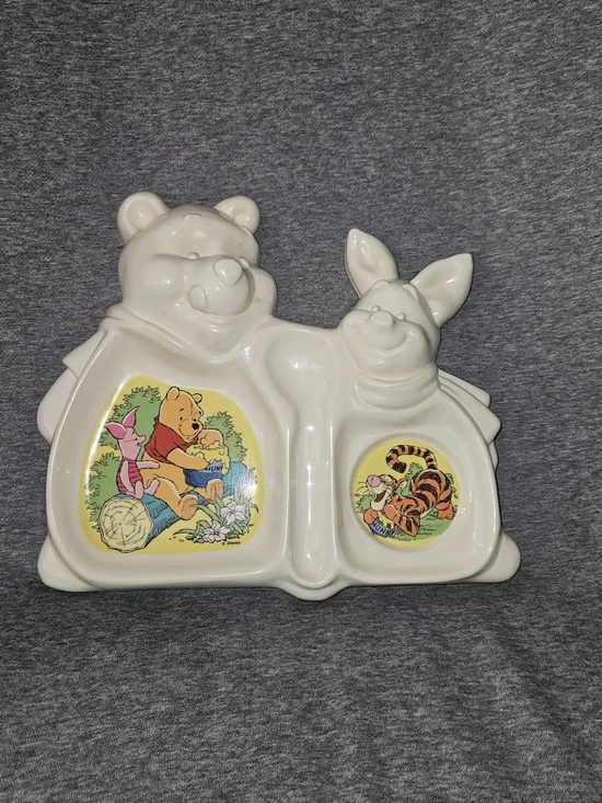 Disney Vintage Winnie the Pooh Divided Snack Tray