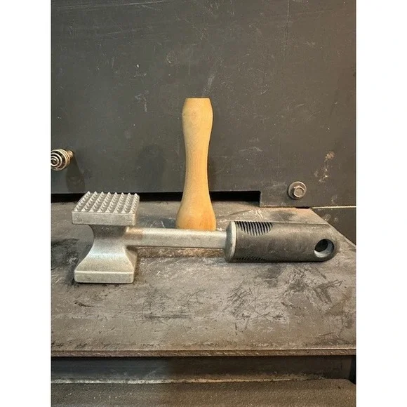 OXO Good Grips Aluminum Meat Tenderizer Mallet and Wooden‎ Pestle Set