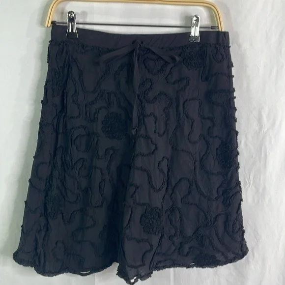 Max studio, double layer, cotton pull on a line elastic waist skirt