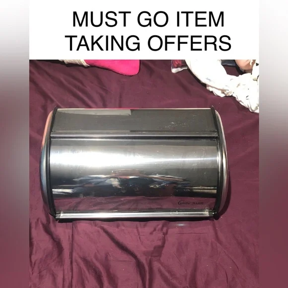 Simpli-Magic Silver Bread Box