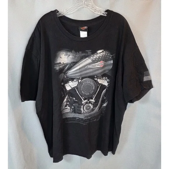 Harley-Davidson T-Shirt‎ Black Diamond MARION, IL SZ 3XL XXXL Made in USA