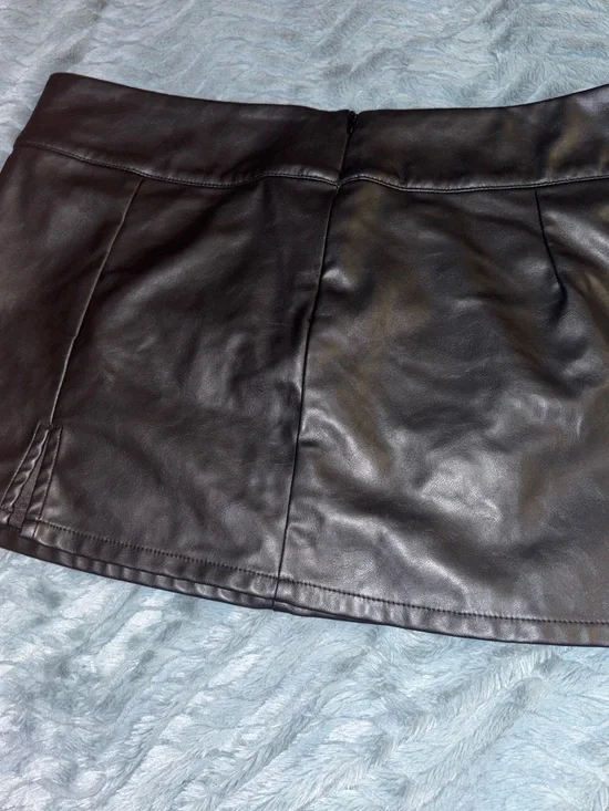 Target Black Faux Leather Mini Skirt