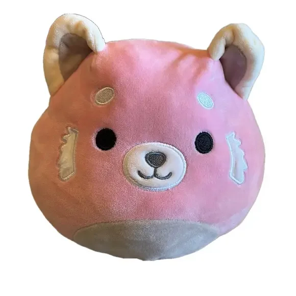 Squishmallows Flip-A-Mallows Mischa Pink Panda & Dohna Gray Leopard Panda 8”