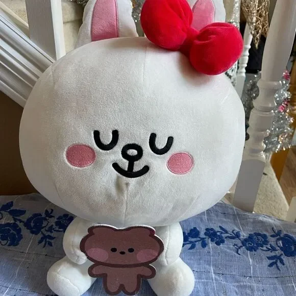 Lime Friends White Bunny Rabbit Plush Bunny!