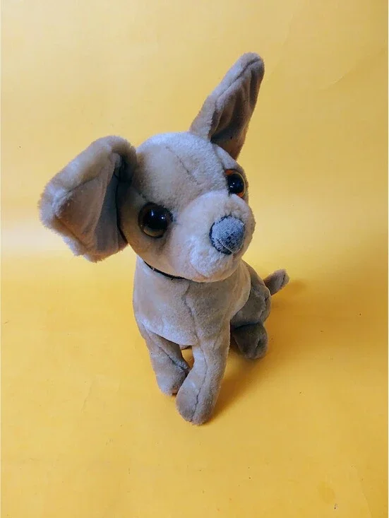 Vintage 1999 Taco Bell Chihuahua Plush Dog Blue Glitter Collar Fun-4-All Toy