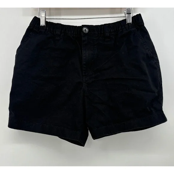 Chubbies Shorts Black Men's Small Elastic Waist Cotton Blend 5.5