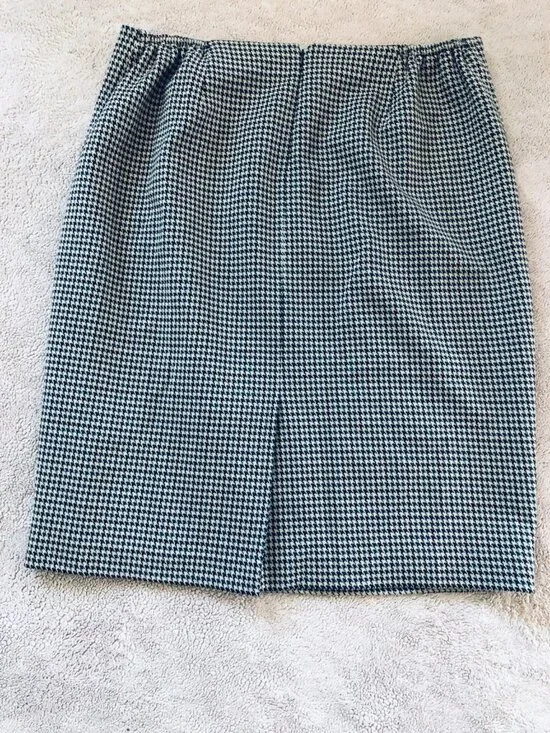 Anne Klein Houndstooth Pencil career business Straight Skirt Womens Size 16W