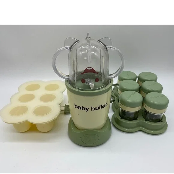 Magic Bullet Baby Bullet Blender System Baby Green BB-101S Food Prep Kit