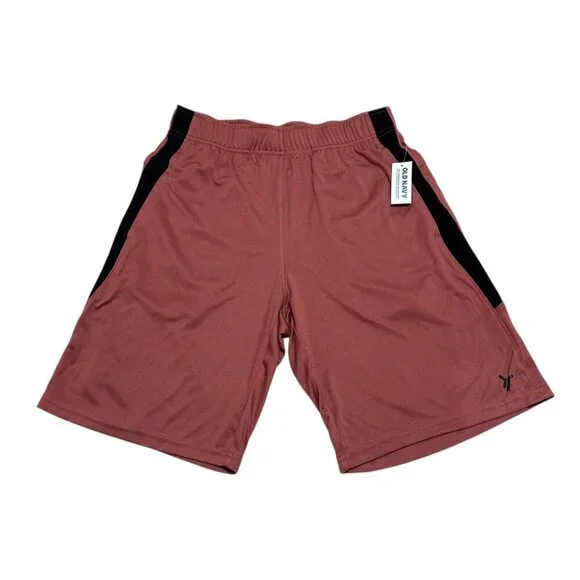 Old Navy Go Dry Mens Size XS Brown Black Drawstring Pocket Basketball Shorts NWT