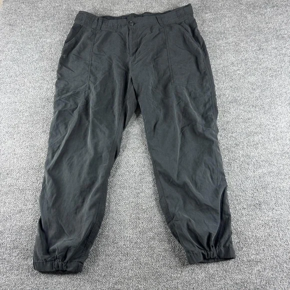 Under Armour Jogger Pants Mens XL Gray Woven Elastic Waist Pockets Logo