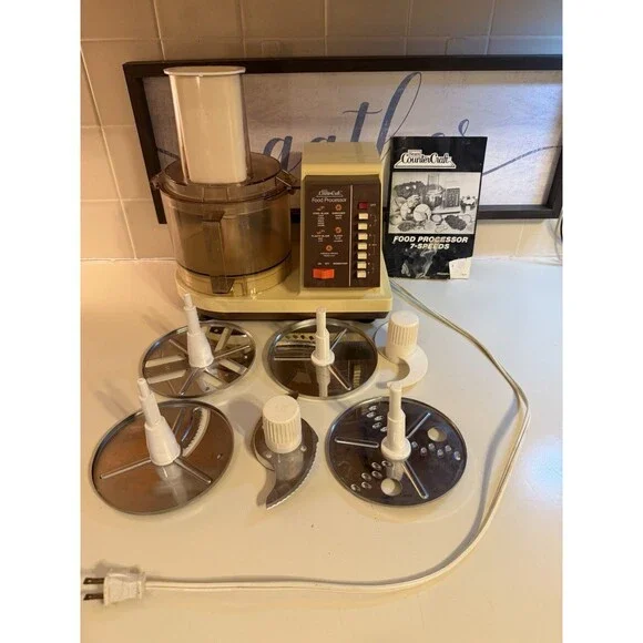 Complete Vintage Sears Counter Craft Food Processor Model 400 Tested Working