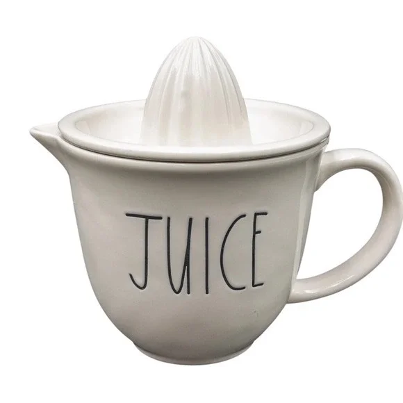 Rae Dunn Artisan Collection Ceramic Juice Reamer with Mug‎ New Farmhouse