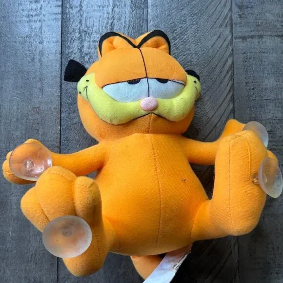 Garfield Hang-On Window Cling Plush Vintage Play by Play