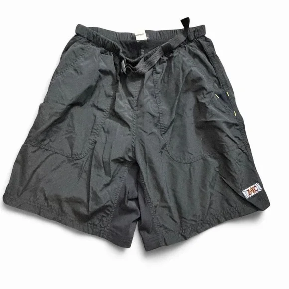 Vintage Zoic Black Hiking Shorts Size Medium Made In USA