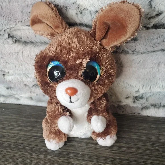 Lumo Stars Serephina Brown ULTRA LUXE Brown Plush Bunny Rabbit Sparkle Eyes 6