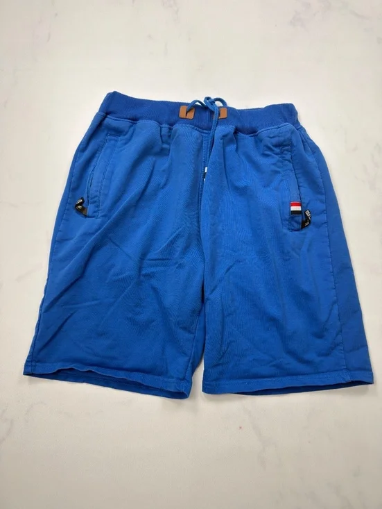 Blue Casual Shorts Drawstring Pockets - Mens 3XL