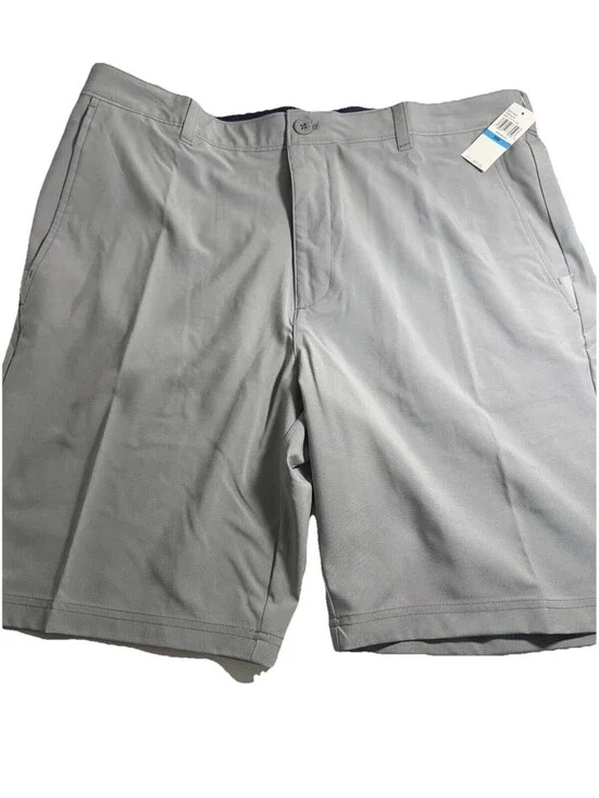 NWT Izod Golf Swingflex STRAIGHT Fit Grey Shorts-32