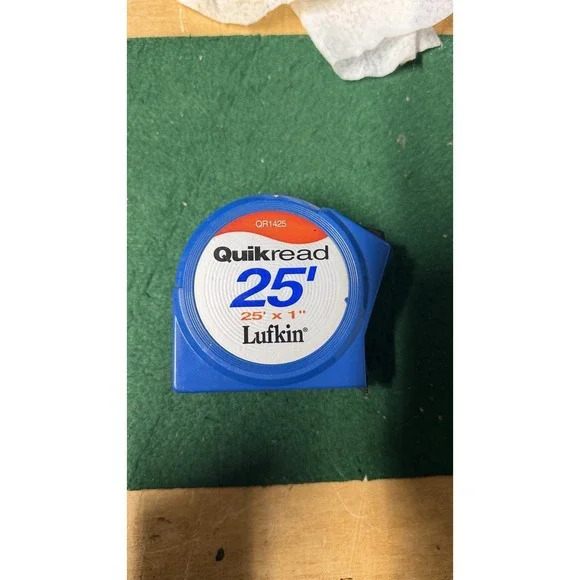 Lufkin Quikread 25' Tape‎ Measure QR1425 25 ft x 1 in Blue