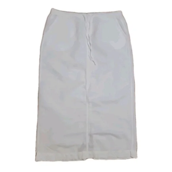 White Stag Pencil Long Skirt Linen Blend Size Large