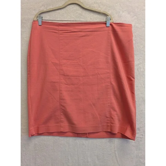 Van Heusen Stretch Coral Pink‎ Pencil Skirt Womens Size 18 Career Casual