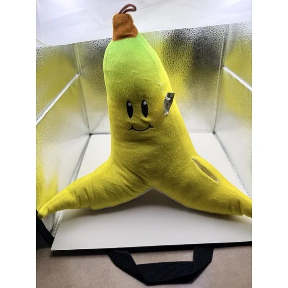 Nintendo‎ Super Mario Kart Banana Peel Plush 12