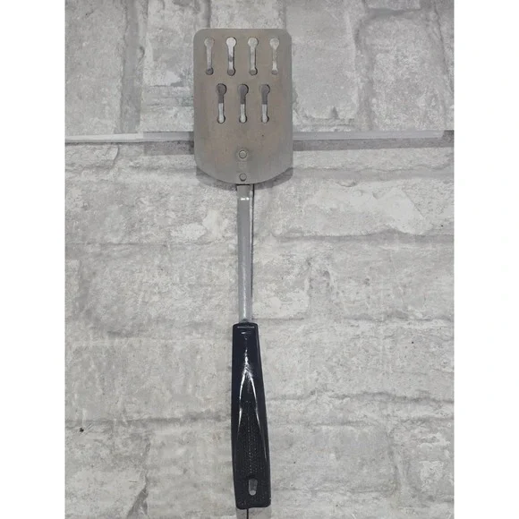 Vtg Ecko Spatula Turner Keyhole Slot‎ Utensil Black Handle  Made in USA