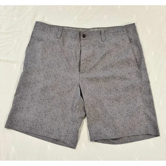 Callaway Golf Shorts Mens 38 Grey Micro‎ Pattern Stretch Performance Flat Front