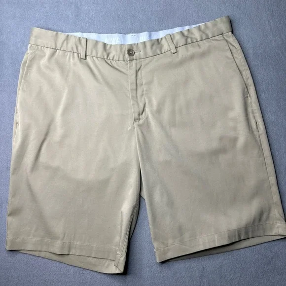 Nike Golf‎ Shorts Mens 38 Khaki Tan Dri-FIT Standard Fit Flat Front 11 Inseam