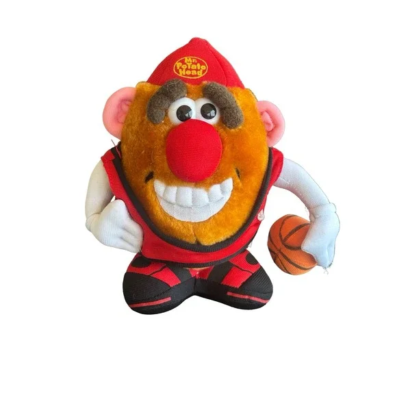Vintage 1999 Hasbro Mr Potato Head Basketball Player Plush Soft Toy‎ Collectible
