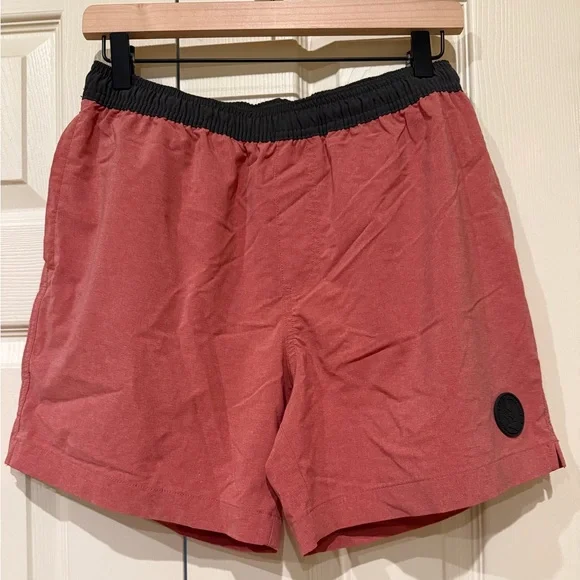 NWOT‎ CHUBBIES Men’s Medium 5.5” The Hot Links Red Black Drawstring Shorts