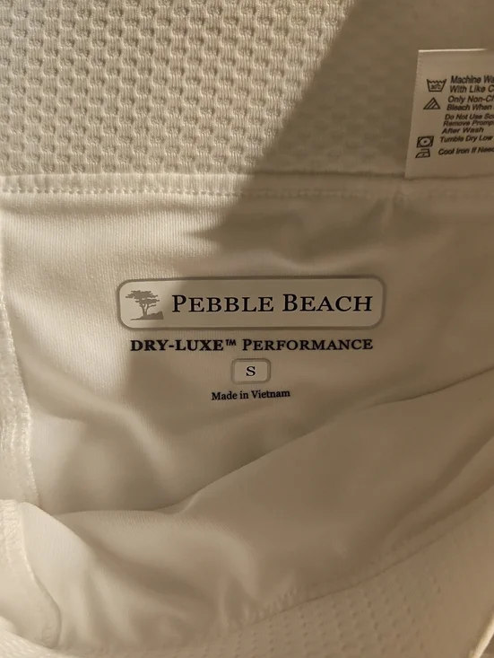 Pebble Beach White Performance Mini Skirt
