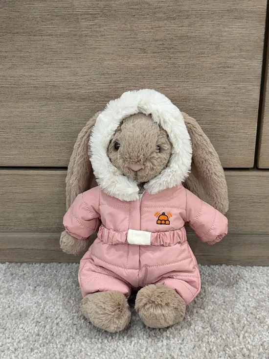 Jellycat Bashful Bunny 'Snow Suit'