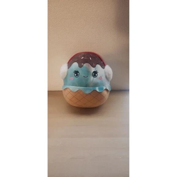 Kellytoy Squishmallow Maya the Mint Chocolate Ice Cream Christmas Plush Toy 10”