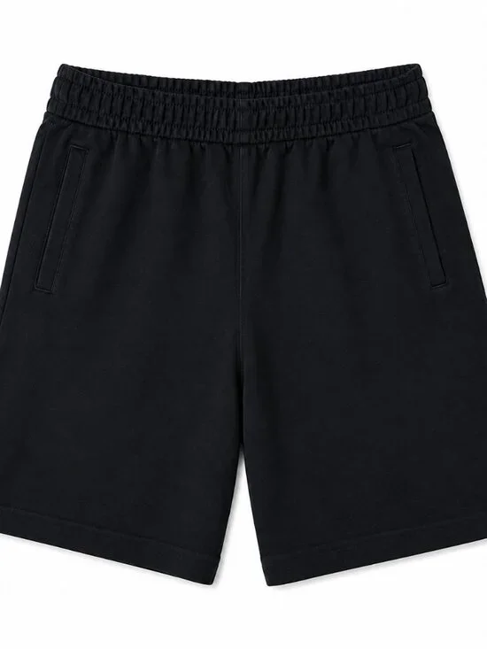 Calvin Klein Men’s Black Logo Sweat Shorts Elastic Waist Casual Athletic Shorts