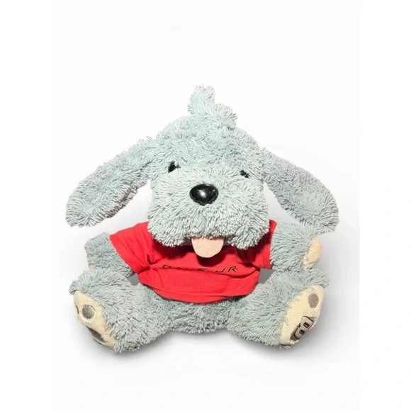Dale‎ Earnhardt Jr Nascar #8 Gray Plush Dog stuffed Animal 11