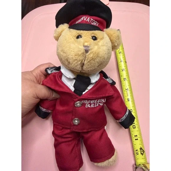 Empire State Building Teddy Bear Plush Red‎ Observatory Uniform Souvenir 11