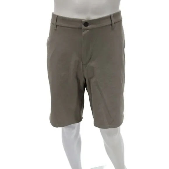 Johnnie-o Mens Chino Shorts Gray Polyester Golf Size 40