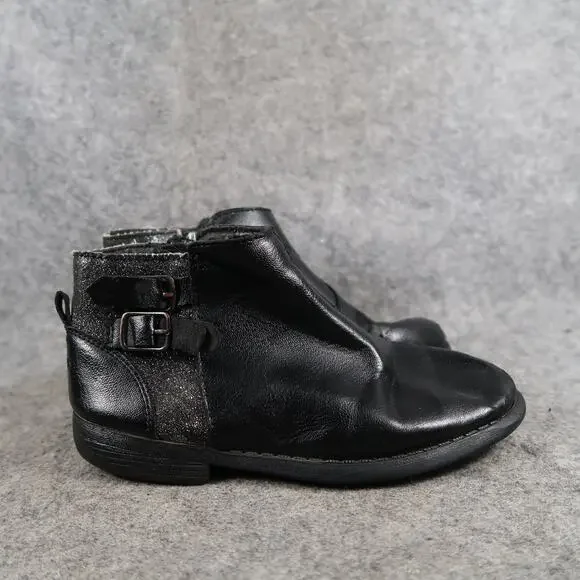Oshkosh B'Gosh Shoes Kids Toddler 12 Boots Black Zip Casual Girls Buckle Detail