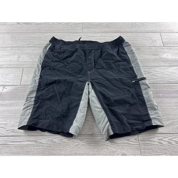 Specialized Mens Mountain Bike Shorts Black Grey Nylon Cycling MTB Size Large
