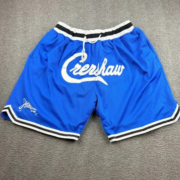 Headgear Classics Nipsey Hussle Crenshaw Basketball‎ Shorts Blue Men's XL Mesh